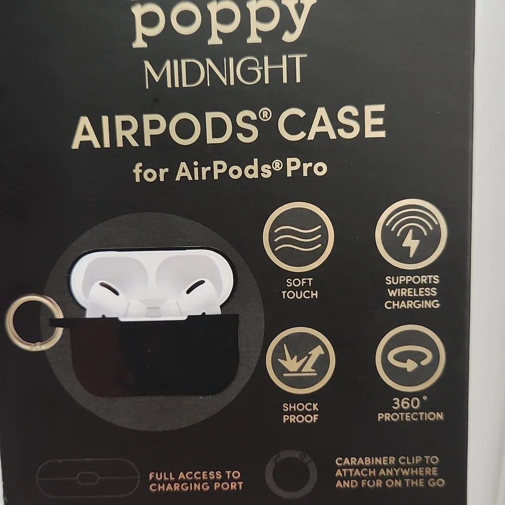 🖤▪️XO poppy ▪️Midnight Smooth  AirPods Pro Case